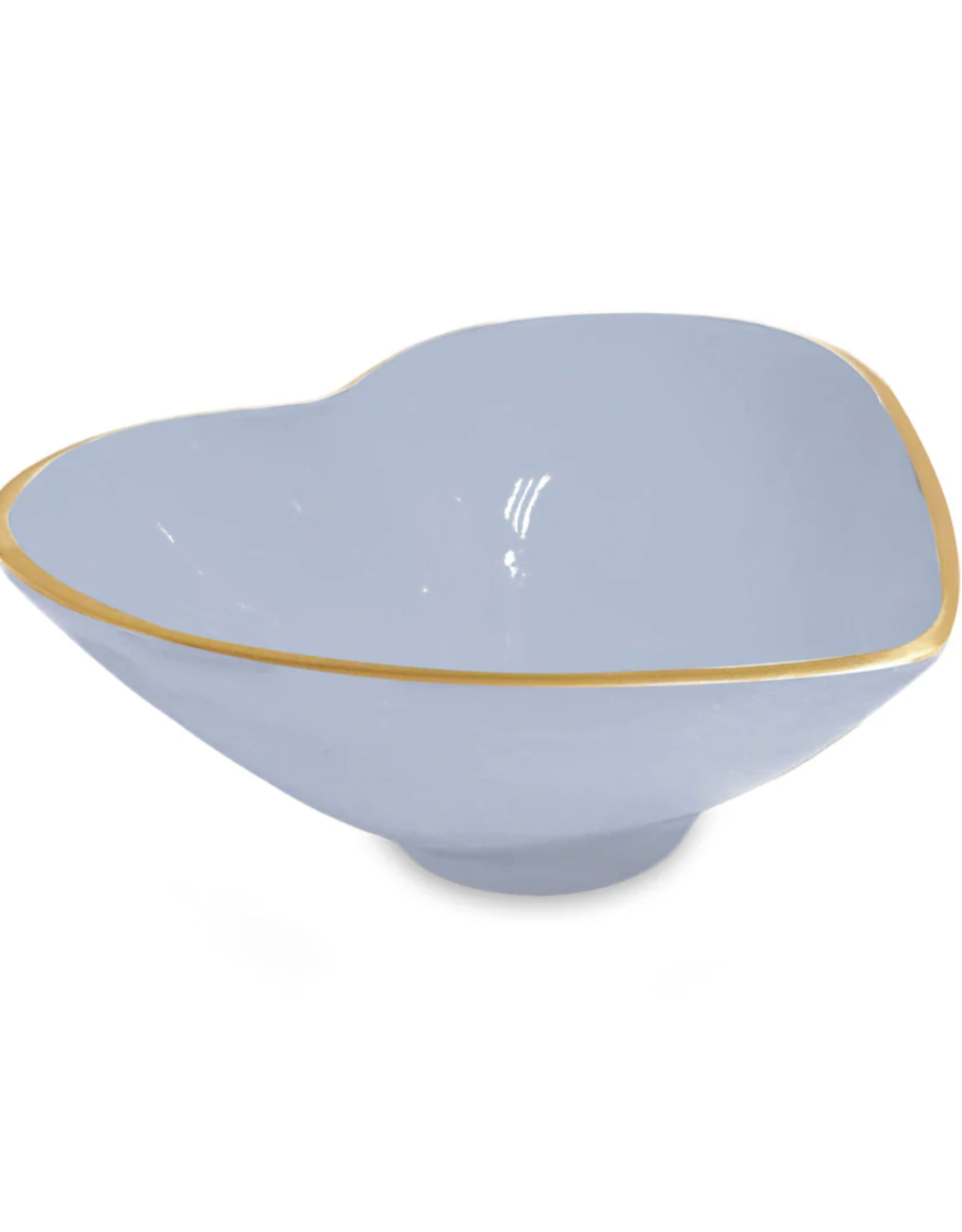 Beatriz Ball Deep Heart Small Bowl Periwinkle & White