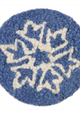 Chandler Four Corners Blue Icy Snowflake Coaster Set/4