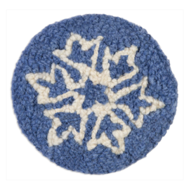 Chandler Four Corners Blue Icy Snowflake Coaster Set/4