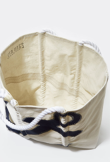 Sea Bags Medium Tote Navy Anchor on White