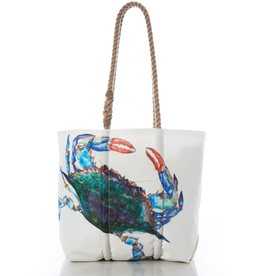 Sea Bags Medium Tote Watercolor Crab