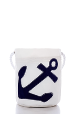 Sea Bags Bucket Bag Navy Anchor on White