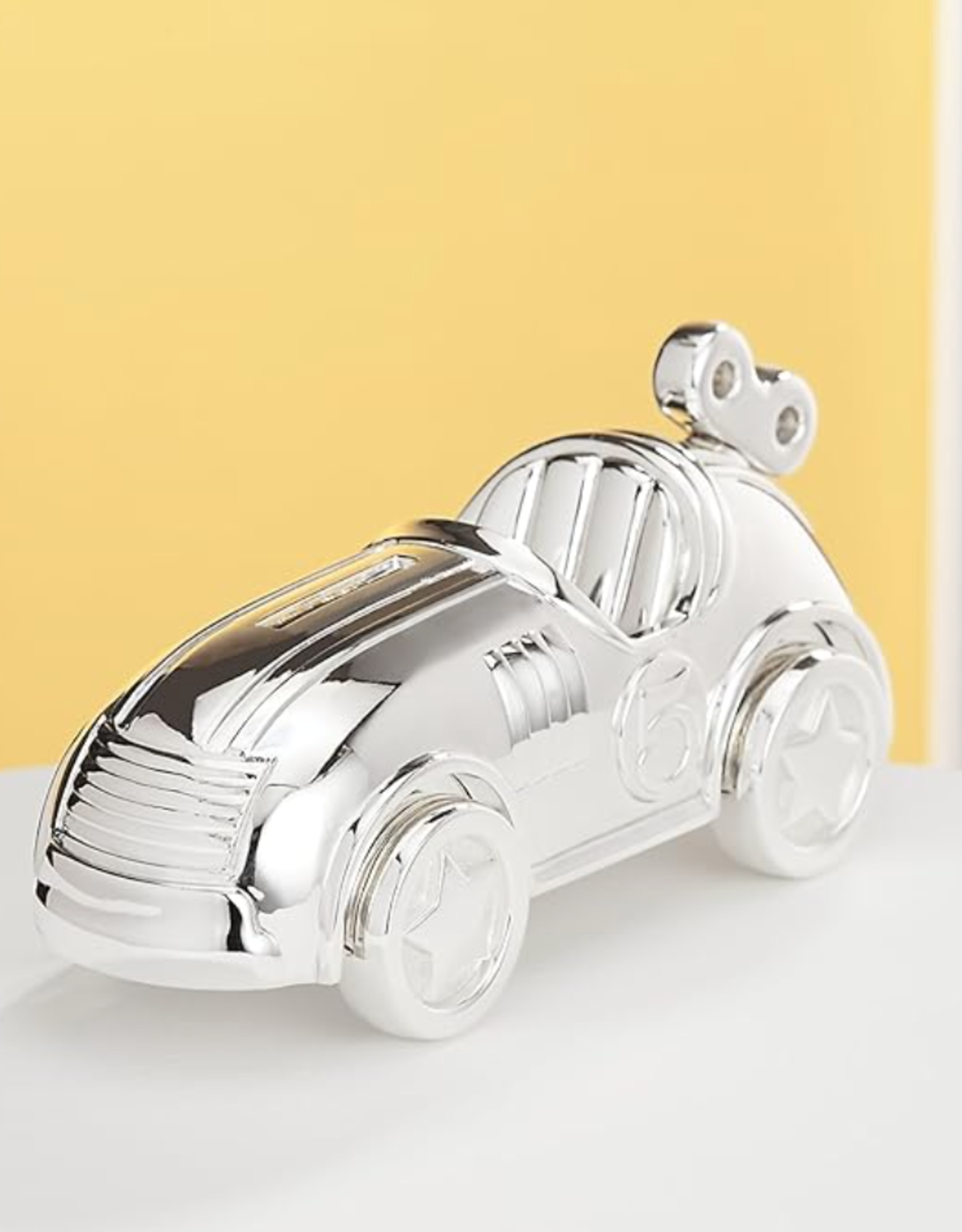 Reed & Barton Race Car Bank