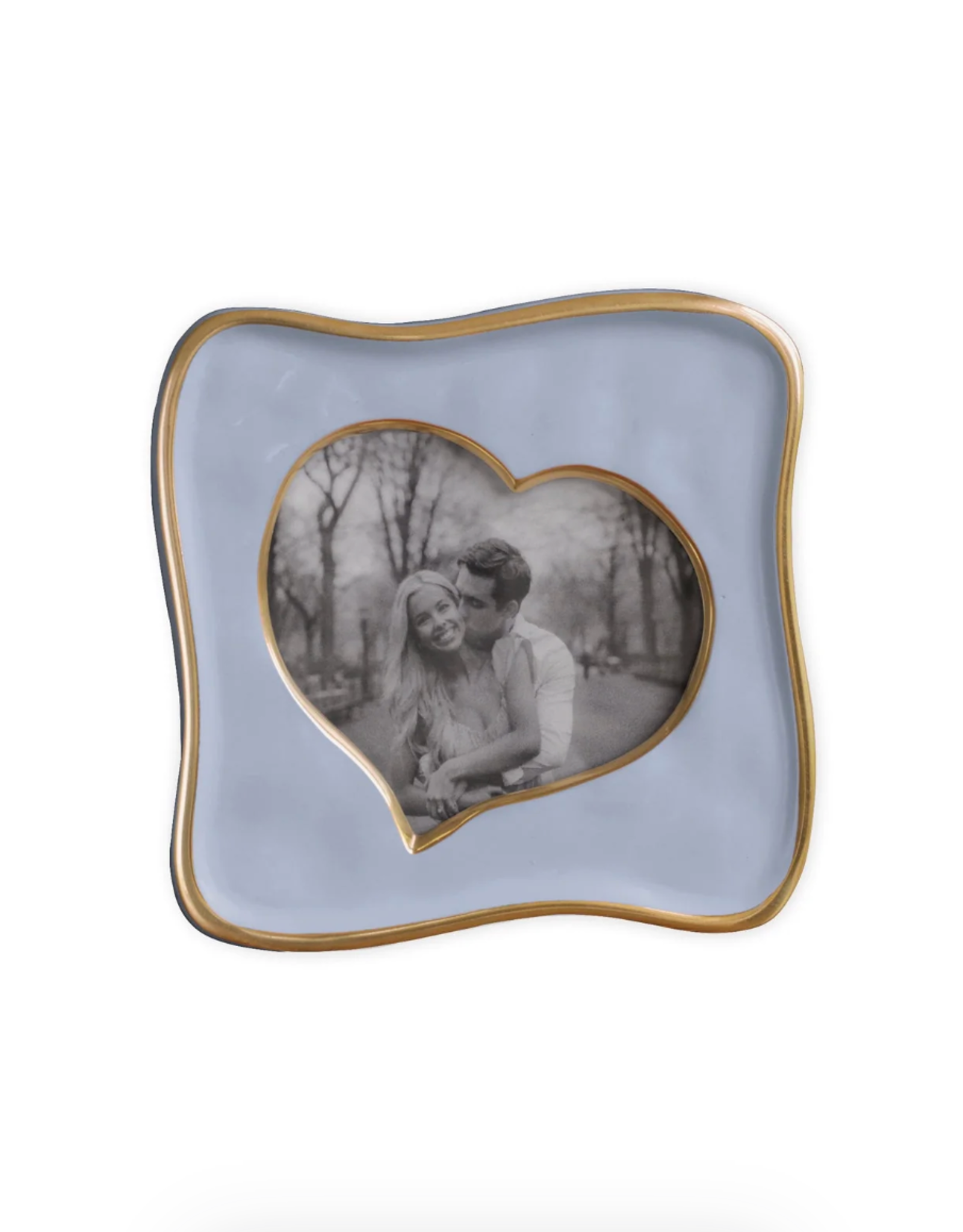 Beatriz Ball Curved Heart 5x5 Frame Periwinkle