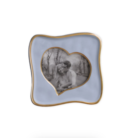 Beatriz Ball Curved Heart 5x5 Frame Periwinkle