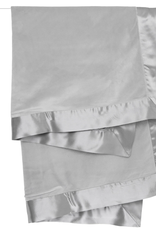 Little Giraffe Velvet Satin Blanket Silver xx