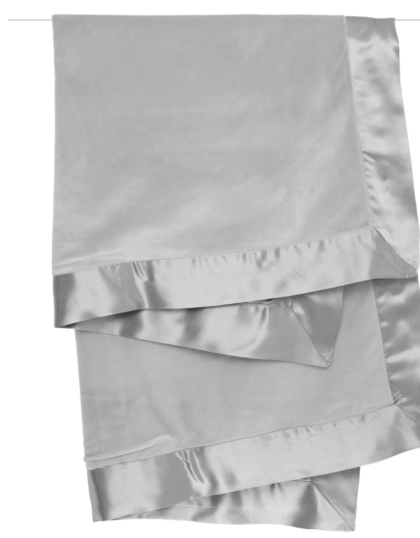 Little Giraffe Velvet Satin Blanket Silver xx