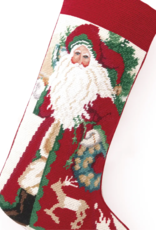 Stocking Snowflake Santa w/ Reindeer