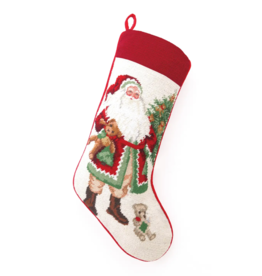 Stocking Santa Teddy Bear