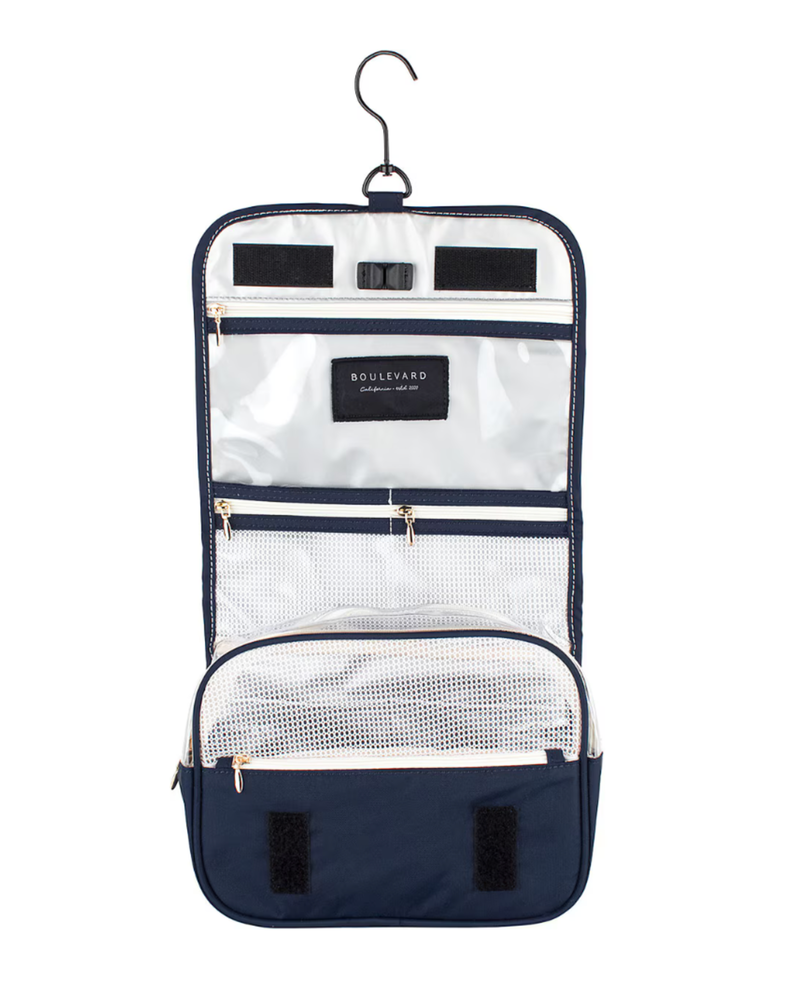 Boulevard Felix Toiletry Bag- navy stripe