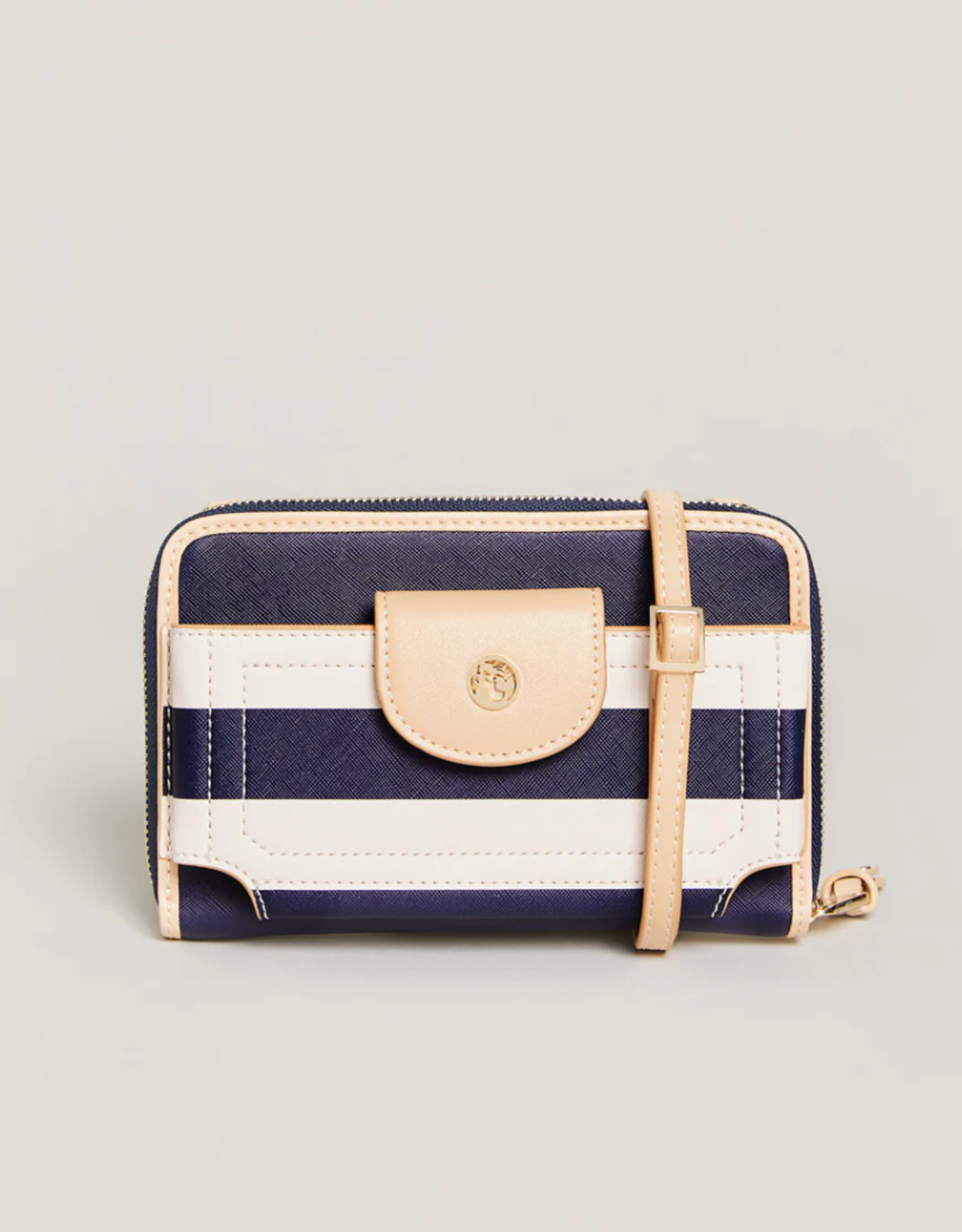 Spartina Multi Phone Wallet Navy Stripe