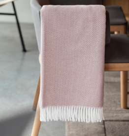 A Soft Idea Herringbone PlushThrow Burgundy