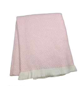 A Soft Idea Grain of Rice Baby Blanket Pink