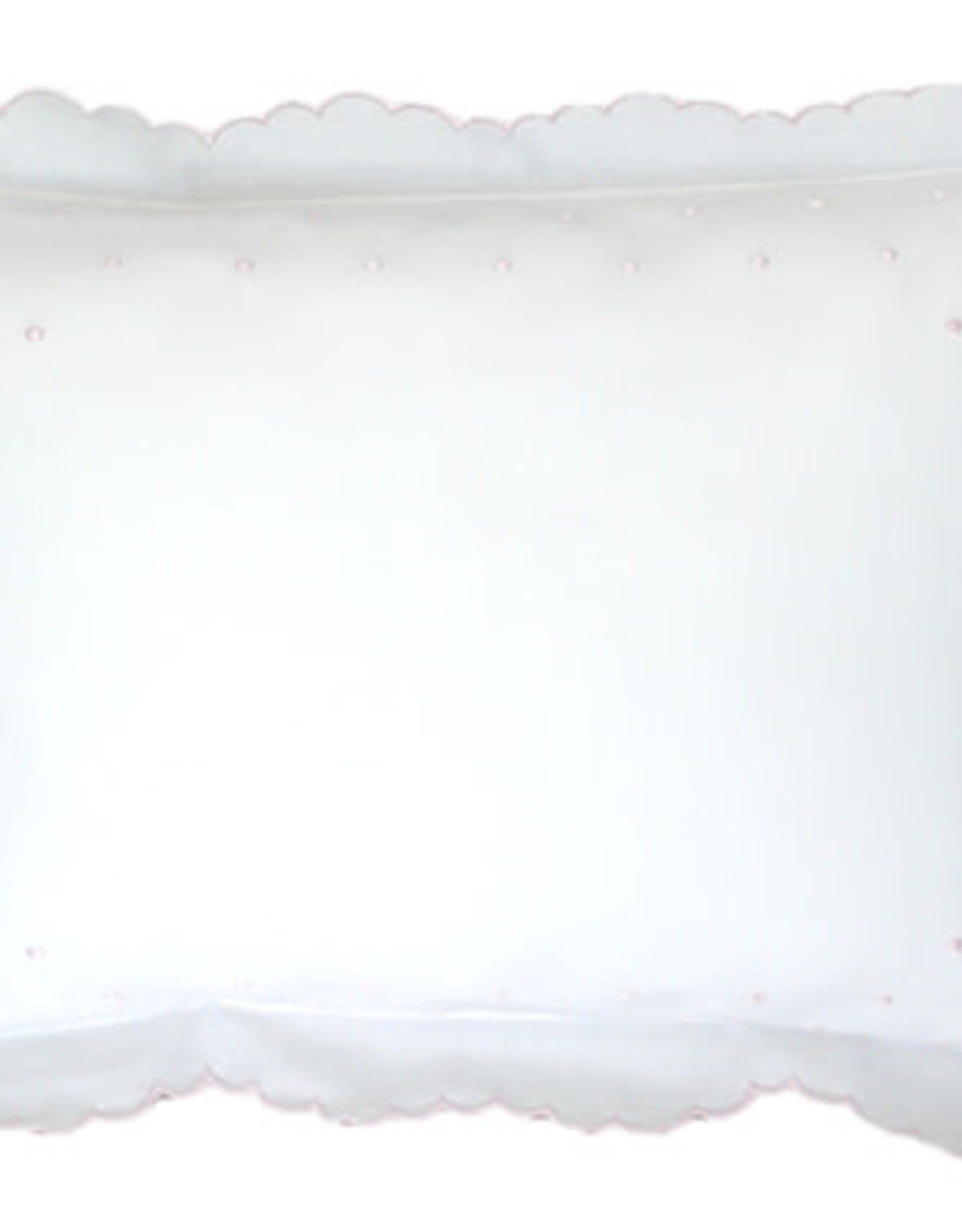gerbrend Creations Pillow Scallops  & Swiss Dots Pink