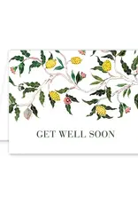 Card Brocade Botanical Get Well