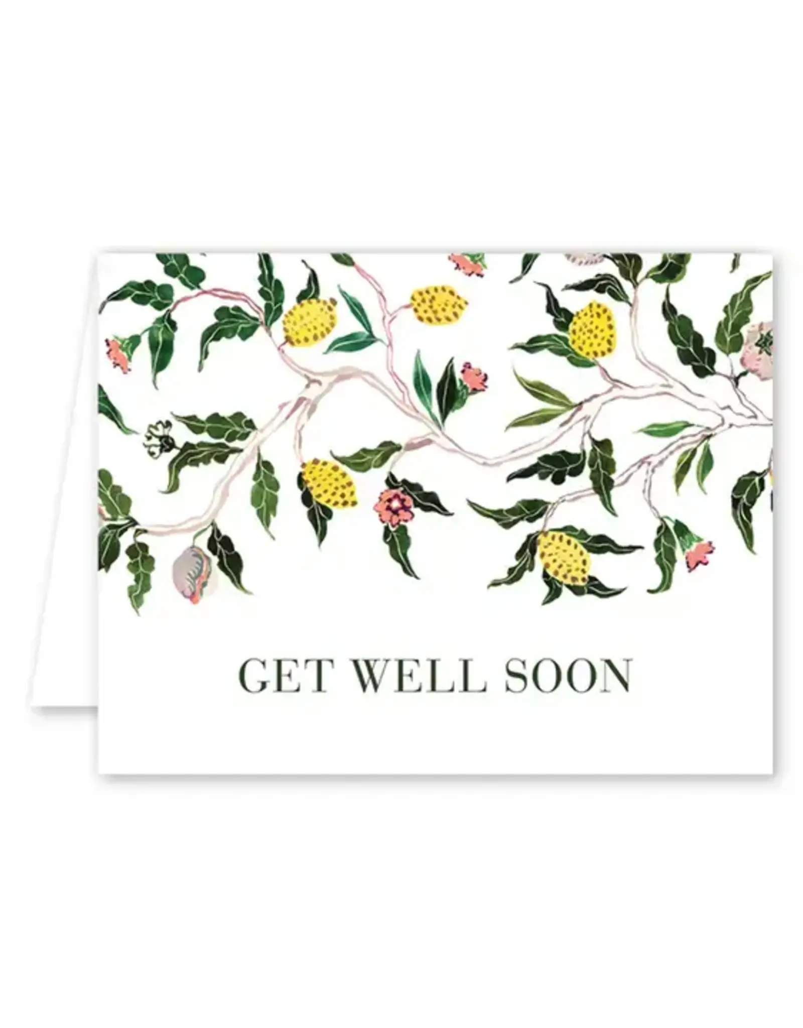 Card Brocade Botanical Get Well