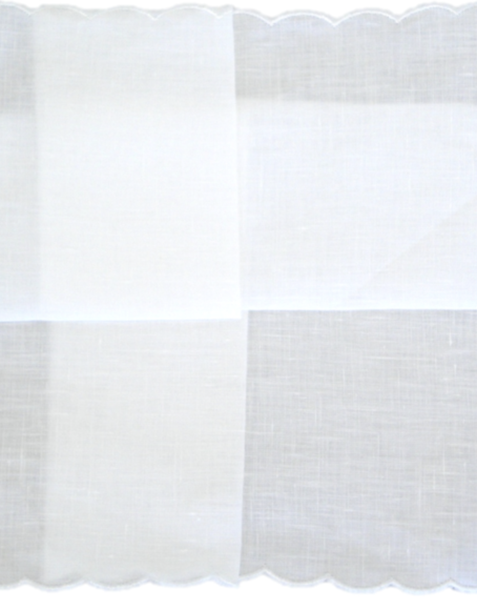 gerbrend Creations Hankie Linen Scallop Edge