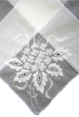 gerbrend Creations Hankie Madeira Cotton Embroidery White