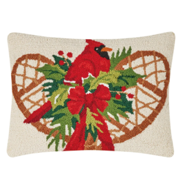 Woods Snowshoes Pillow