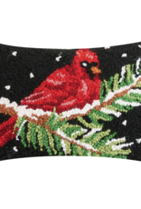 Cardinal on Branch Pillow