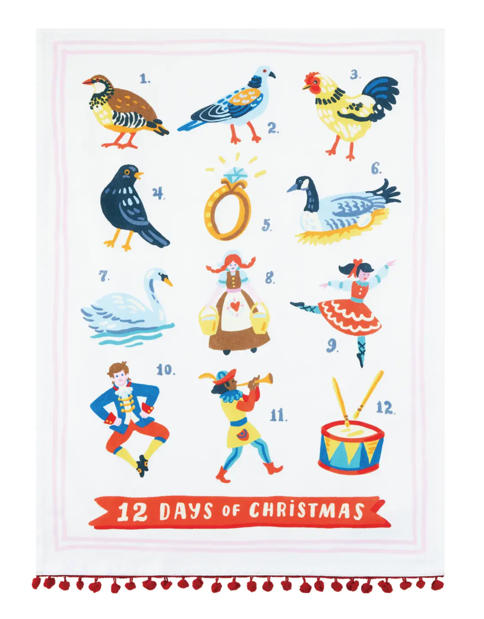 12 Days of Christmas Towel