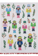 Towel Vintage Nutcrackers w/Pom Pom