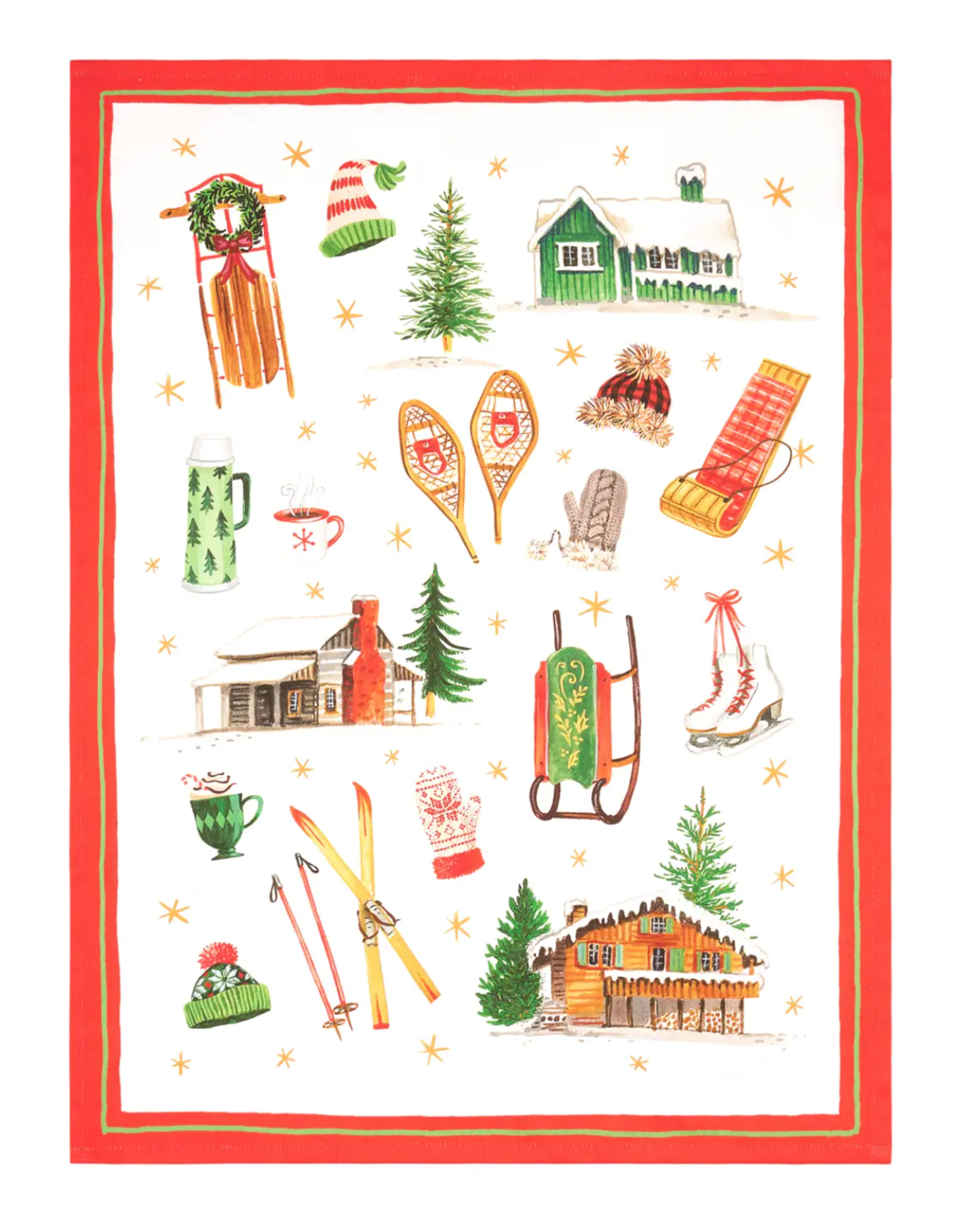 Sleds and Skis Towel