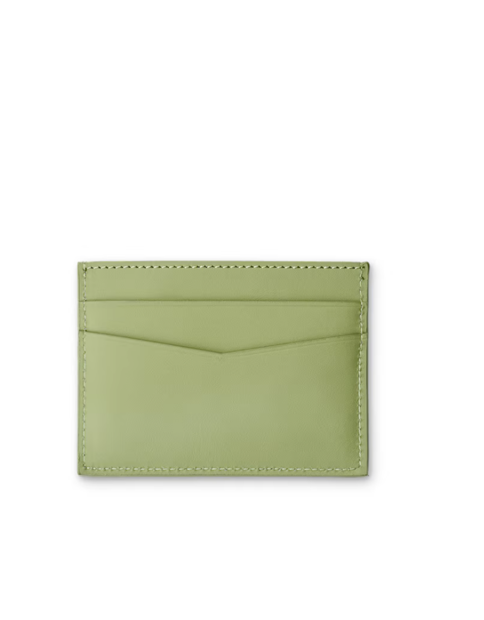 Boulevard Charlie Leather Card Holder Sage