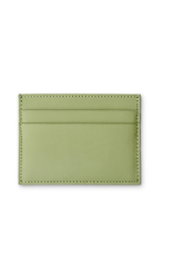 Boulevard Charlie Leather Card Holder Sage