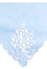 gerbrend Creations Hankie Lily Blue Scallop Edge