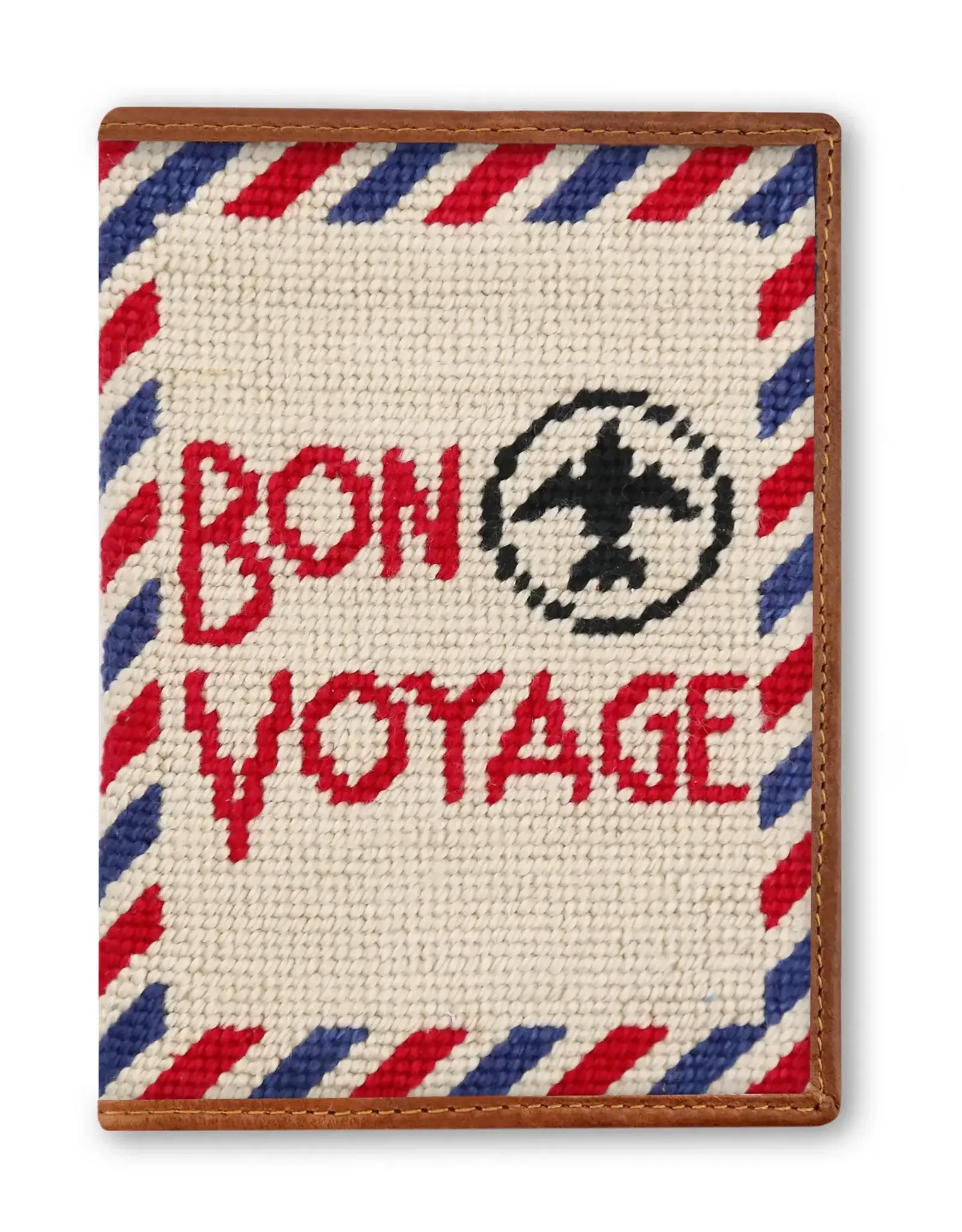 Smather's & Branson Passport Case Bon Voyage