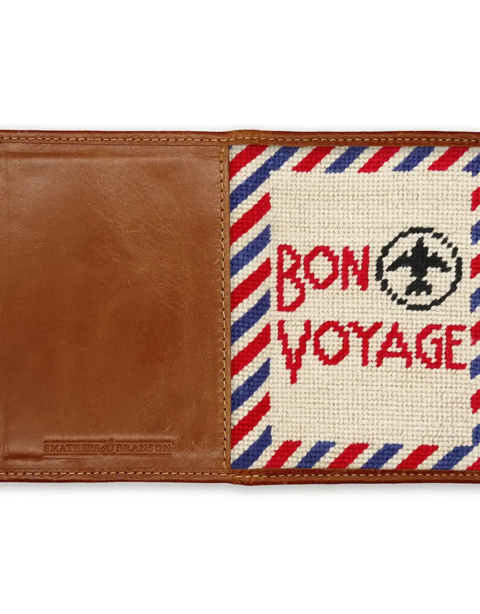 Smather's & Branson Passport Case Bon Voyage