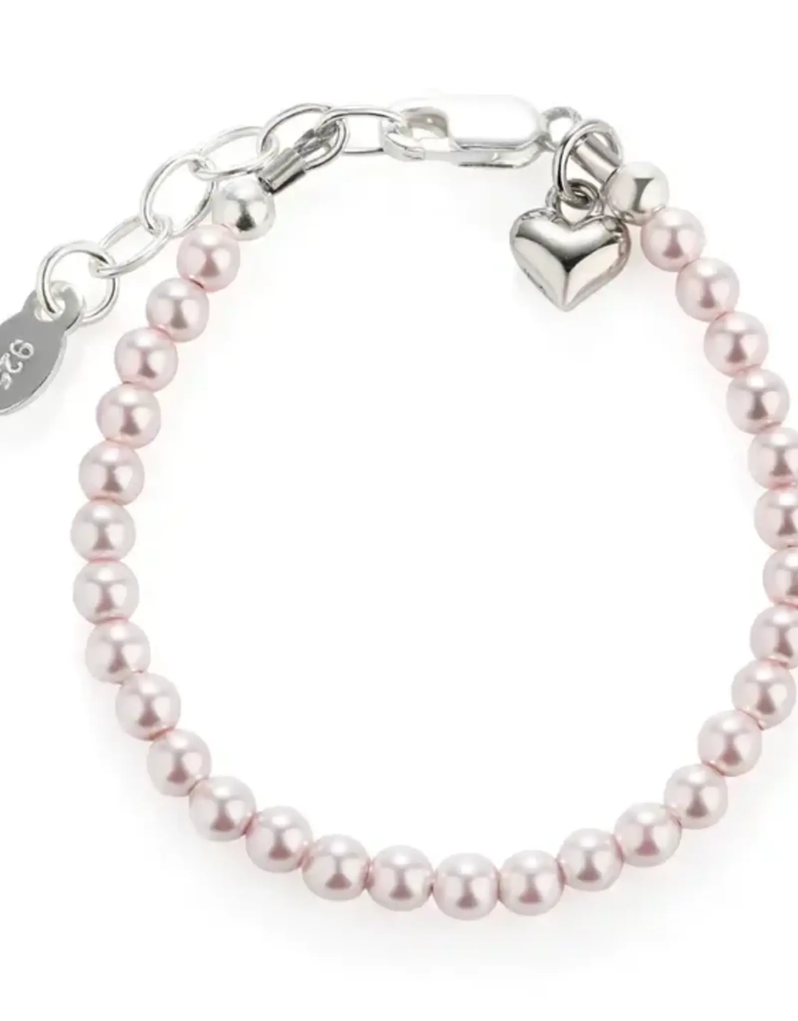 Cherished Moments Serenity 2 Pink Pearl Sterling Bracelet 0-12m