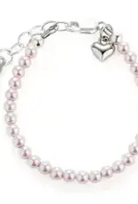 Cherished Moments Serenity 2 Pink Pearl Sterling Bracelet 1-5yr