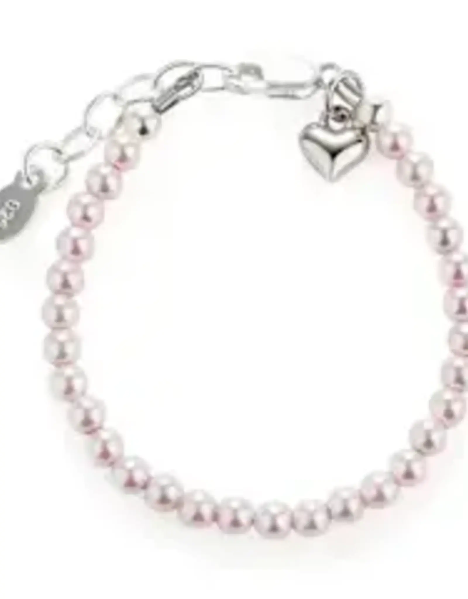 Cherished Moments Serenity 2 Pink Pearl Sterling Bracelet 1-5yr
