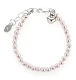 Cherished Moments Serenity 2 Pink Pearl Sterling Bracelet 1-5yr
