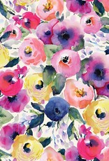 Gift Wrap Watercolor Flowers