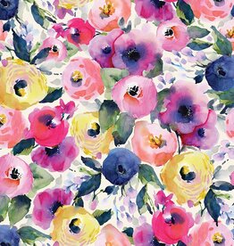 Gift Wrap Watercolor Flowers