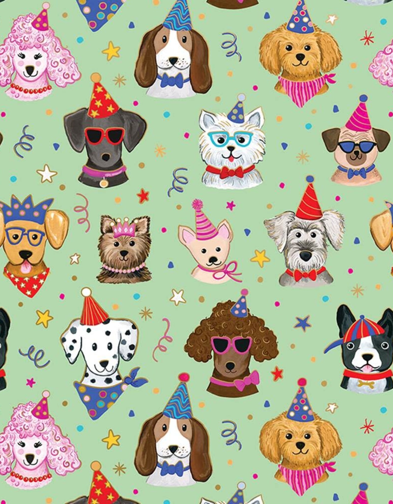 Gift Wrap Festive Pups
