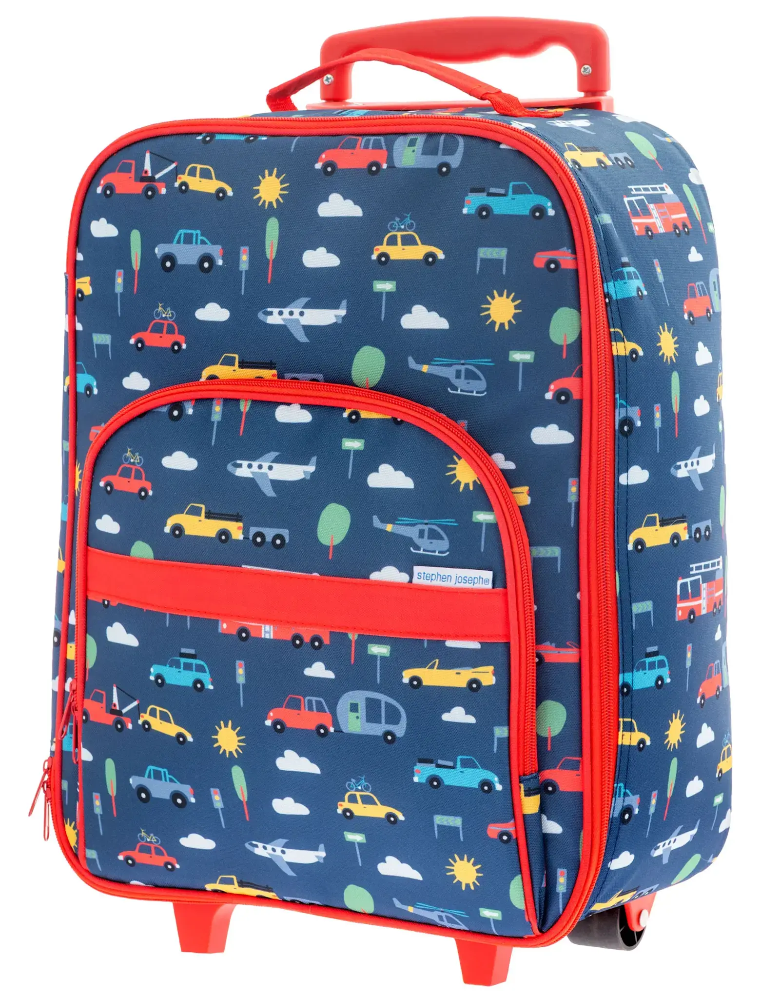 Stephen Joseph Rolling Luggage Blue Transportation