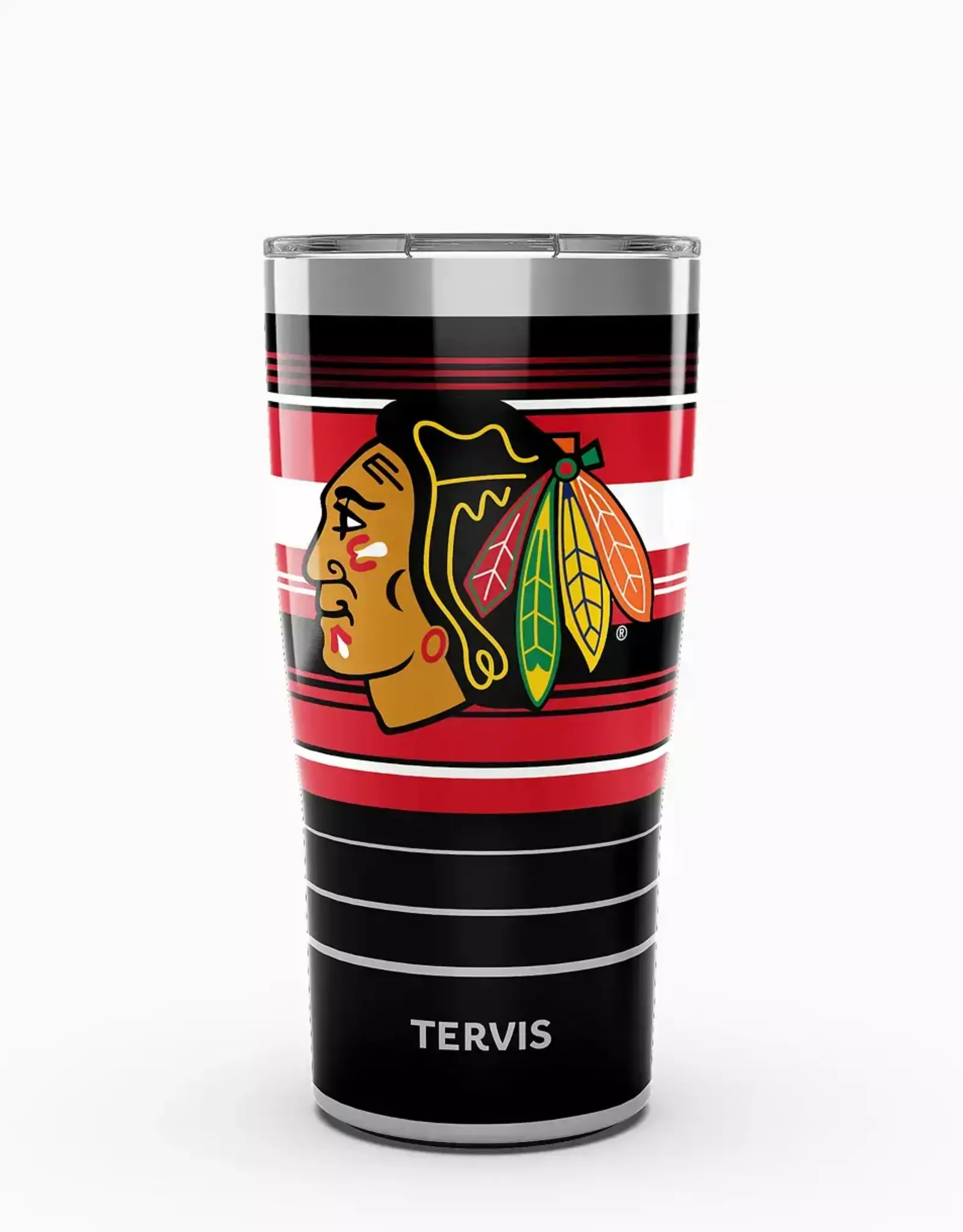 Tervis Tumbler 20oz/lid Stainless Blackhawks Hype Stripes