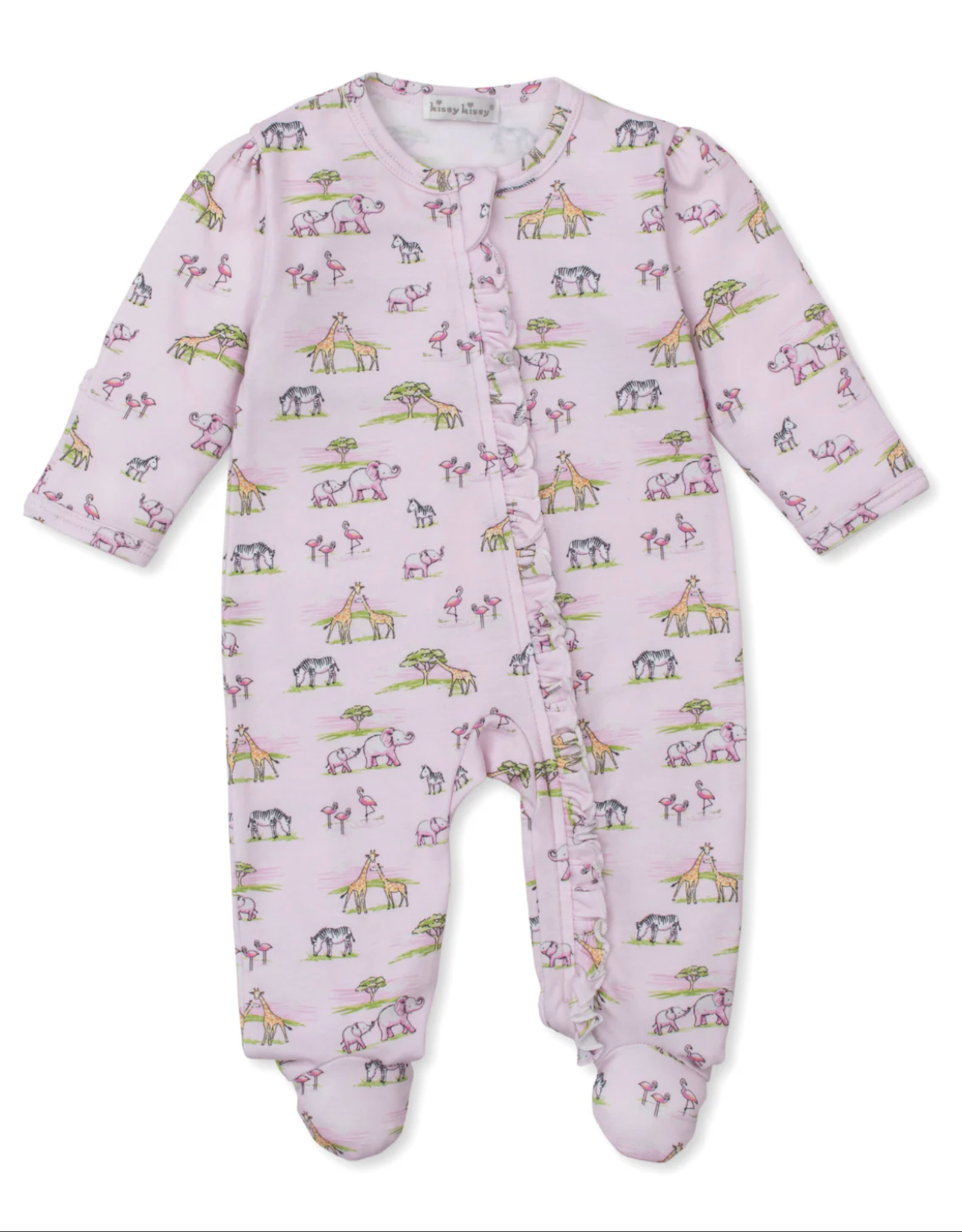 Kissy Kissy Footie Pink Jungle Safari