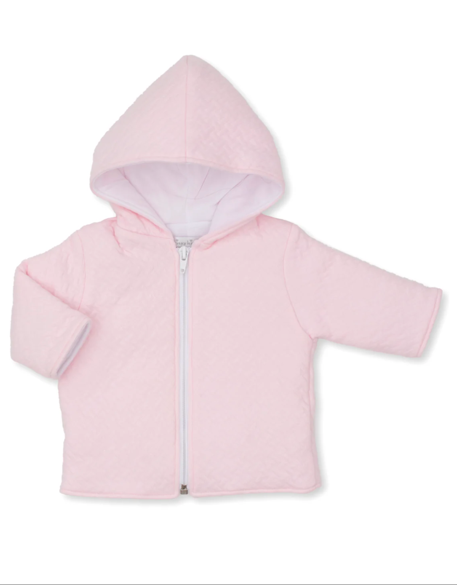 Kissy Kissy Jacquard Zip Jacket Pink