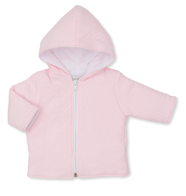 Kissy Kissy Jacquard Zip Jacket Pink
