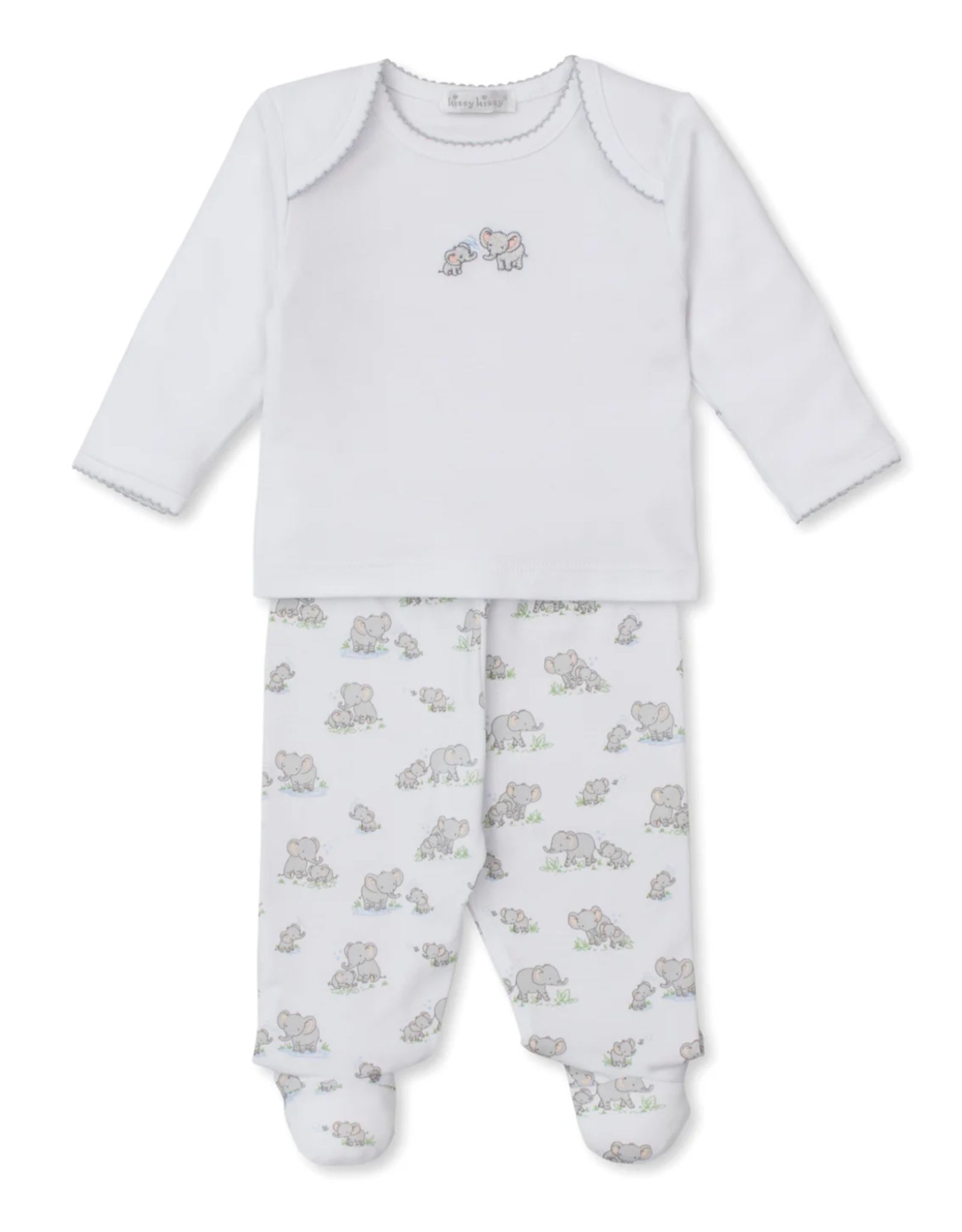 Kissy Kissy FootedPant Set Elephant Esprit