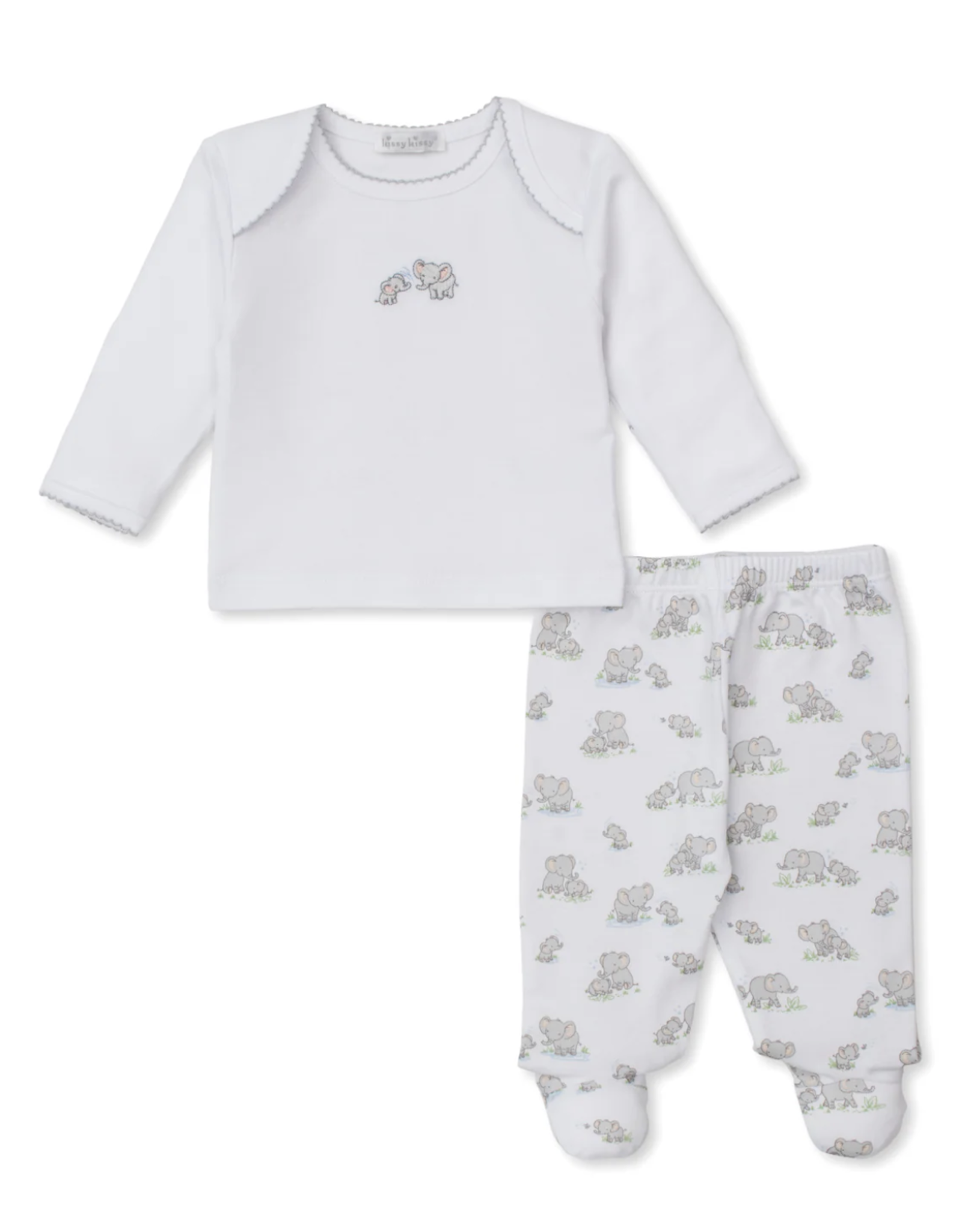 Kissy Kissy FootedPant Set Elephant Esprit