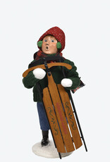 Byer's Choice Sledding Boy