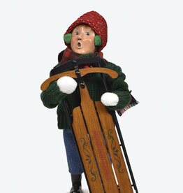 Byer's Choice Sledding Boy