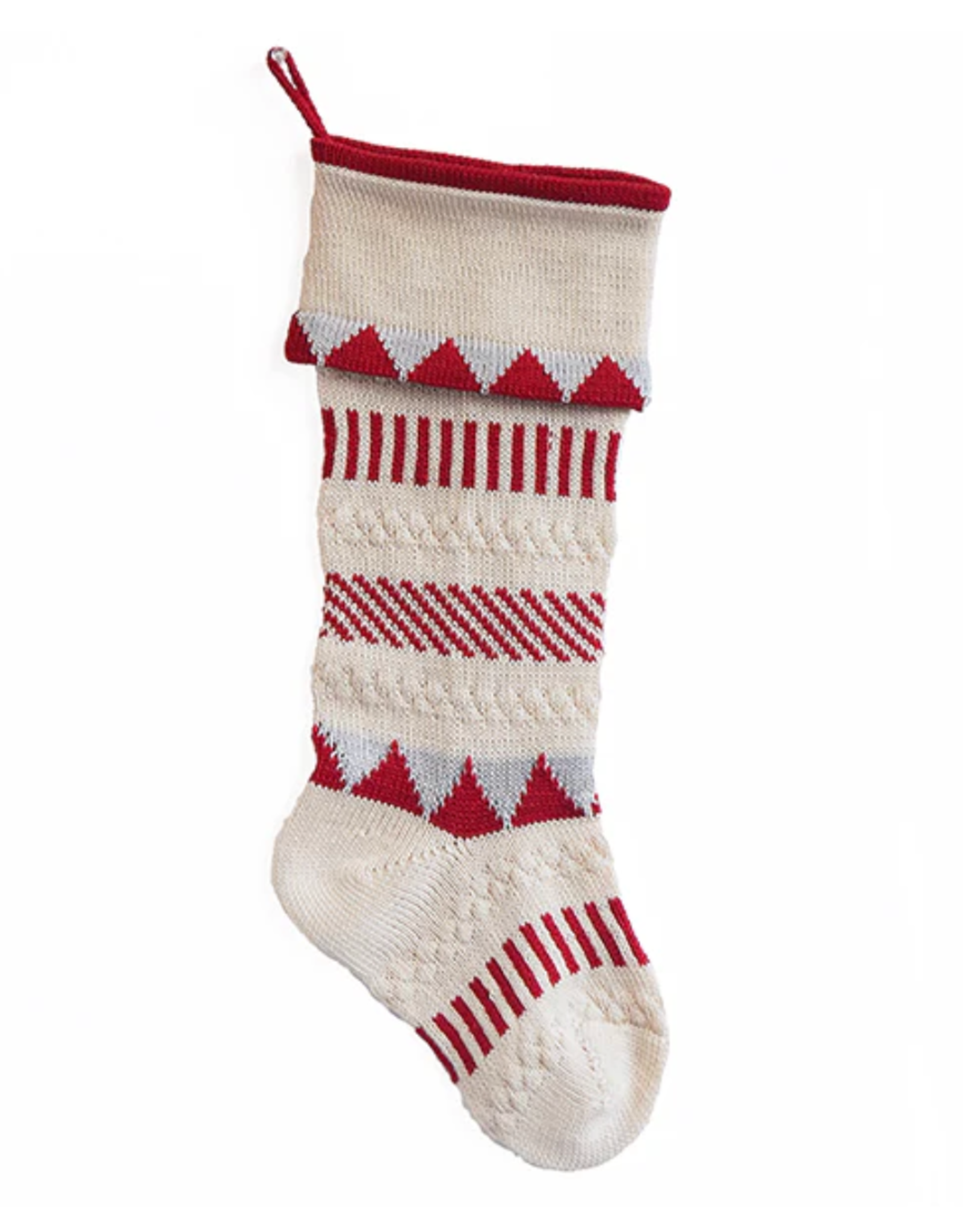Melange Elf Multi Striped Stocking