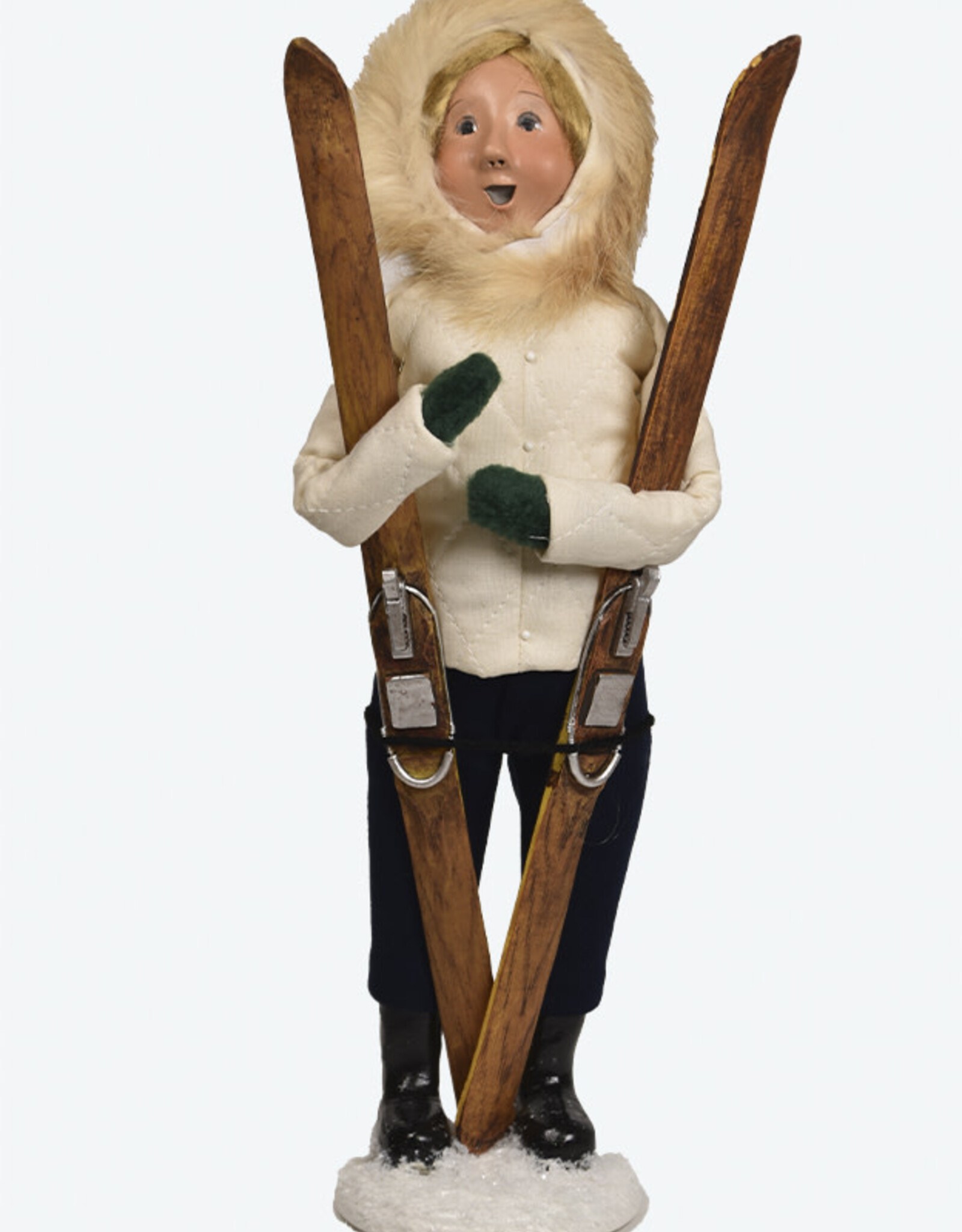 Byer's Choice Skiing Woman